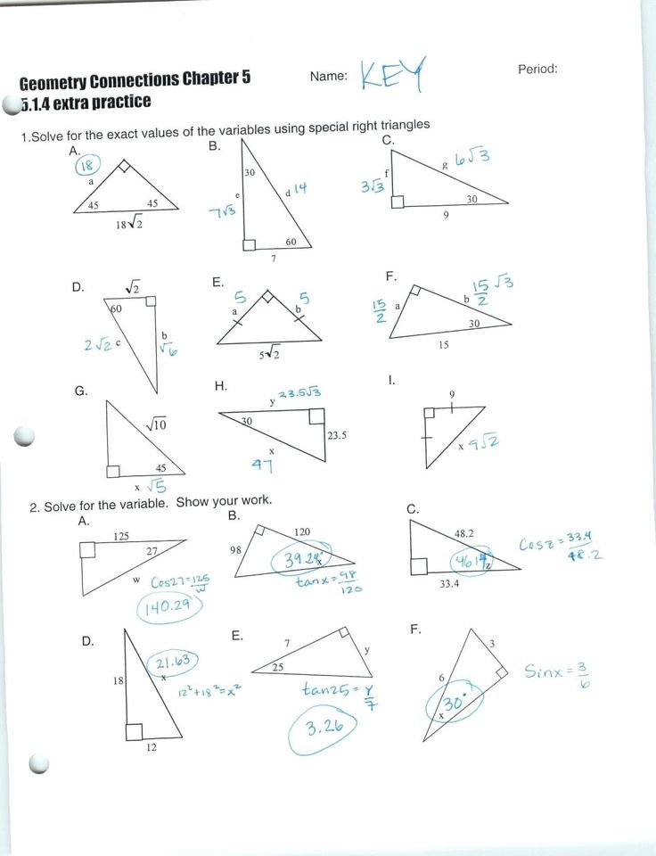 Get 85 Special Rights Triangles Worksheet Ideas 25