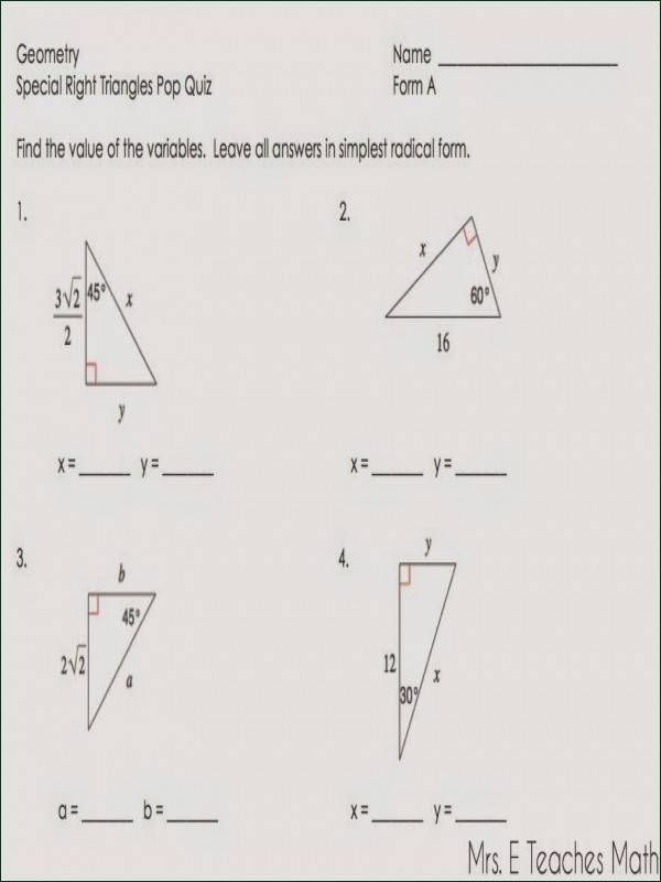 Get 85 Special Rights Triangles Worksheet Ideas 37