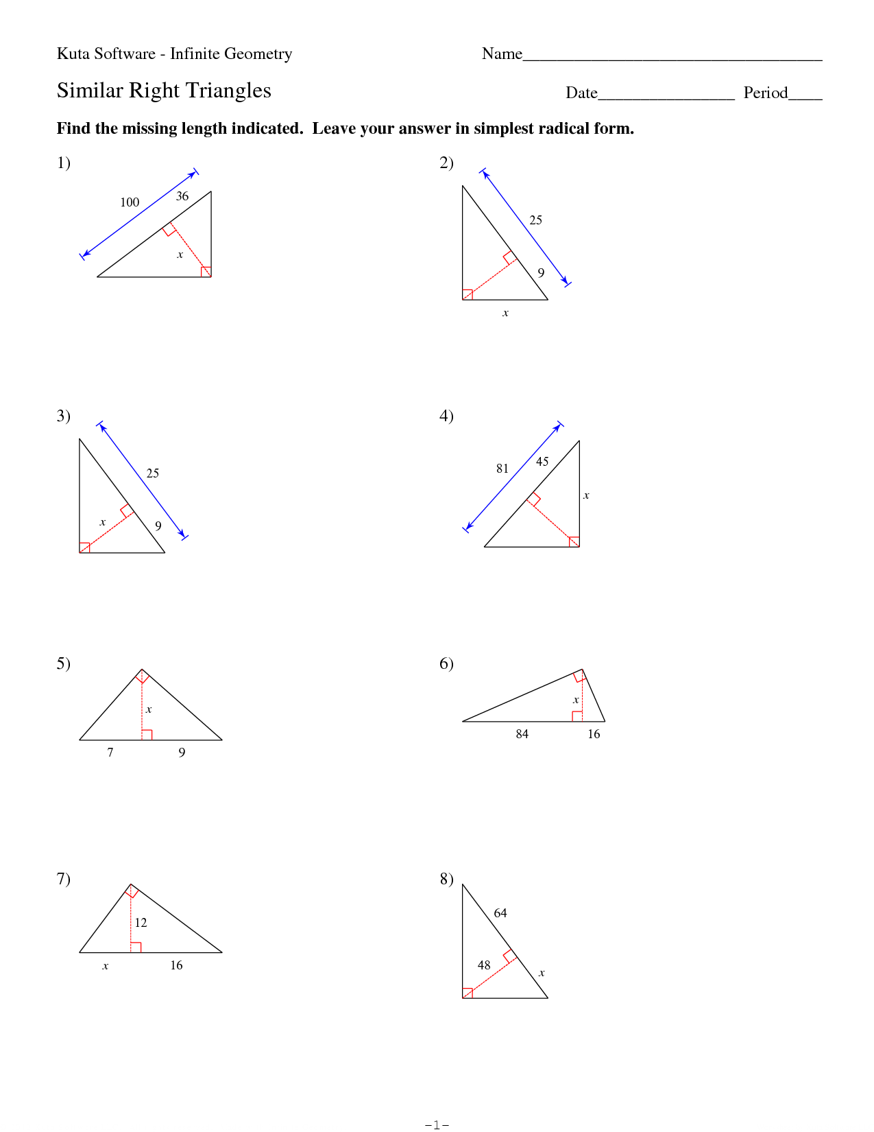 Get 85 Special Rights Triangles Worksheet Ideas 40