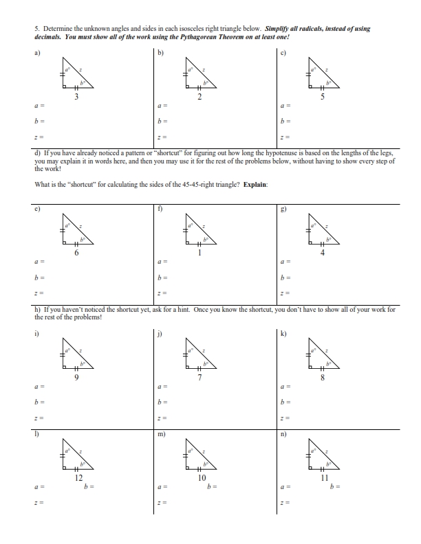 Get 85 Special Rights Triangles Worksheet Ideas 46