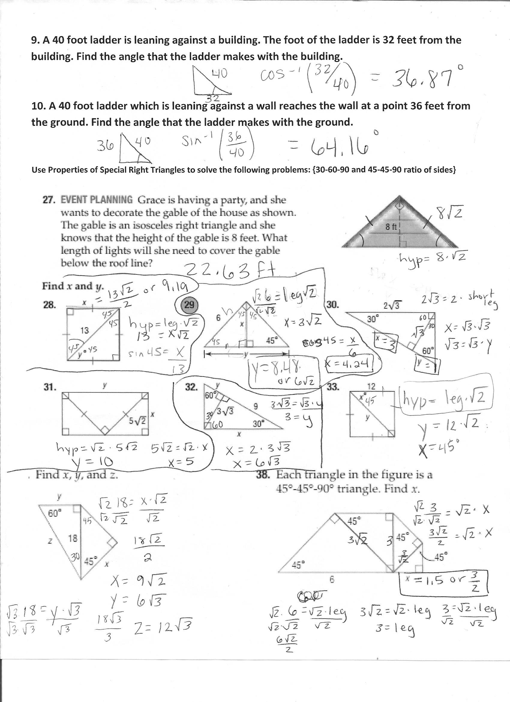 Get 85 Special Rights Triangles Worksheet Ideas 57