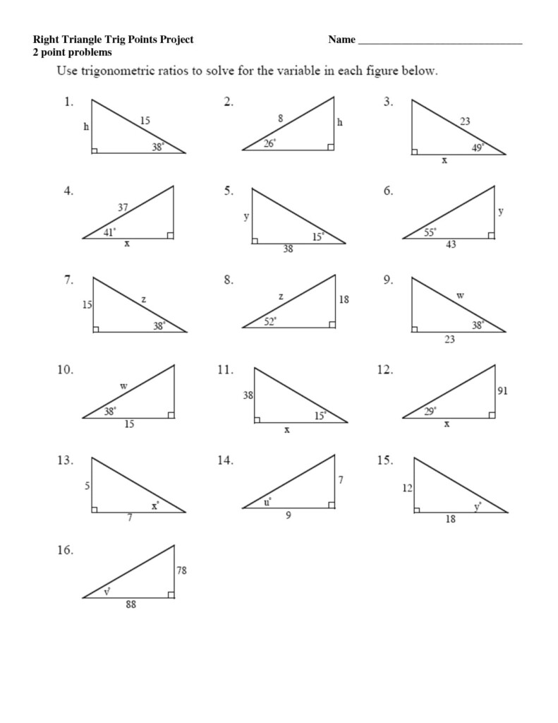 Get 85 Special Rights Triangles Worksheet Ideas 60