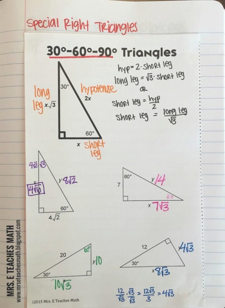 Get 85 Special Rights Triangles Worksheet Ideas 84