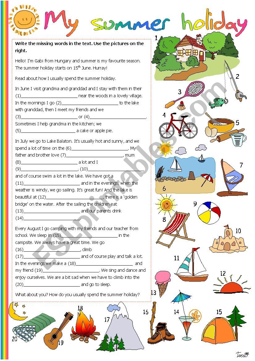 Get 85 Summer Holiday Worksheet 14