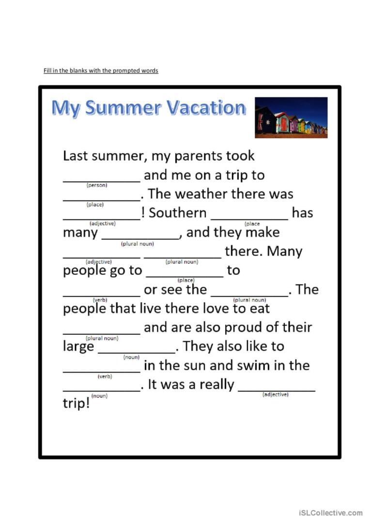 Get 85 Summer Holiday Worksheet 17