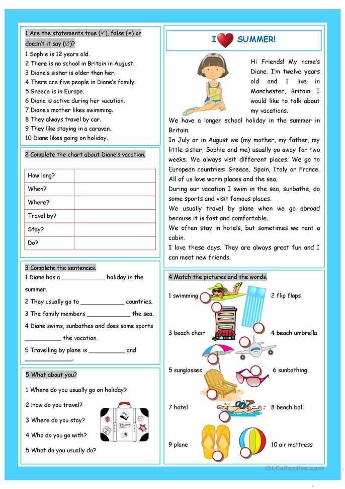 Get 85 Summer Holiday Worksheet 62