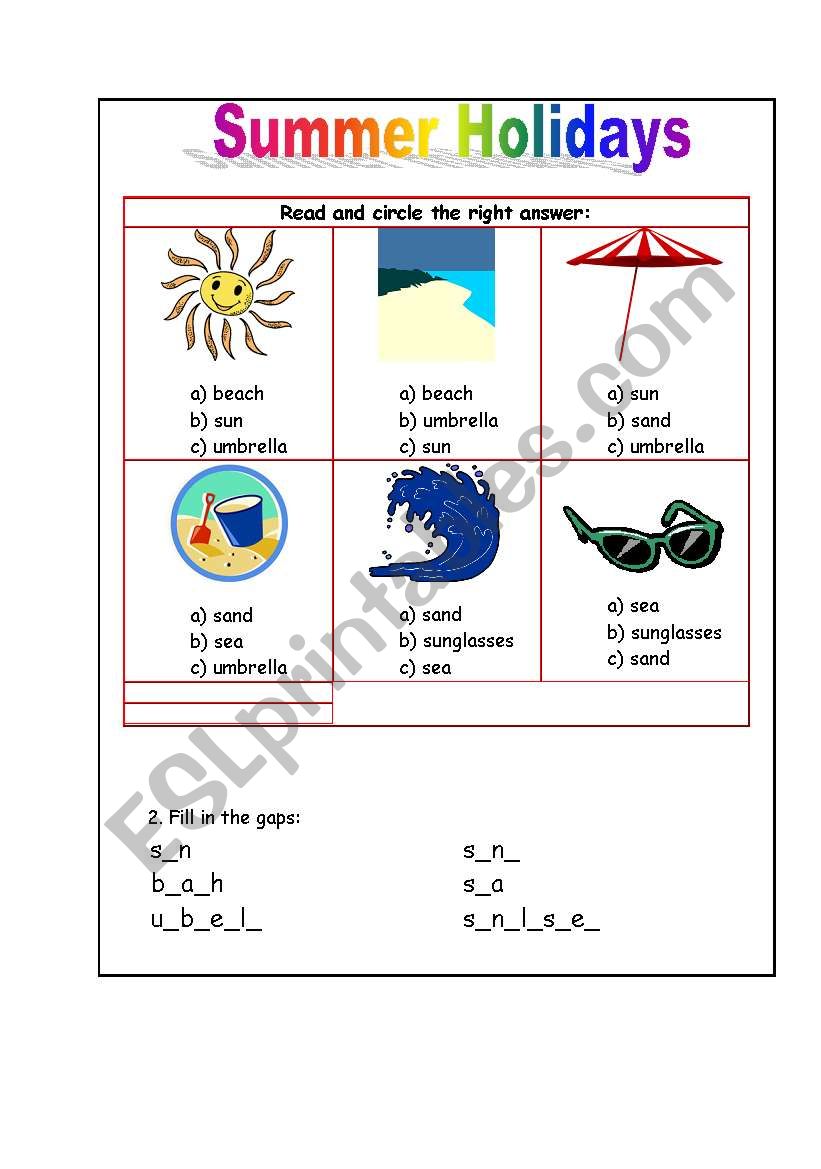 Get 85 Summer Holiday Worksheet 82