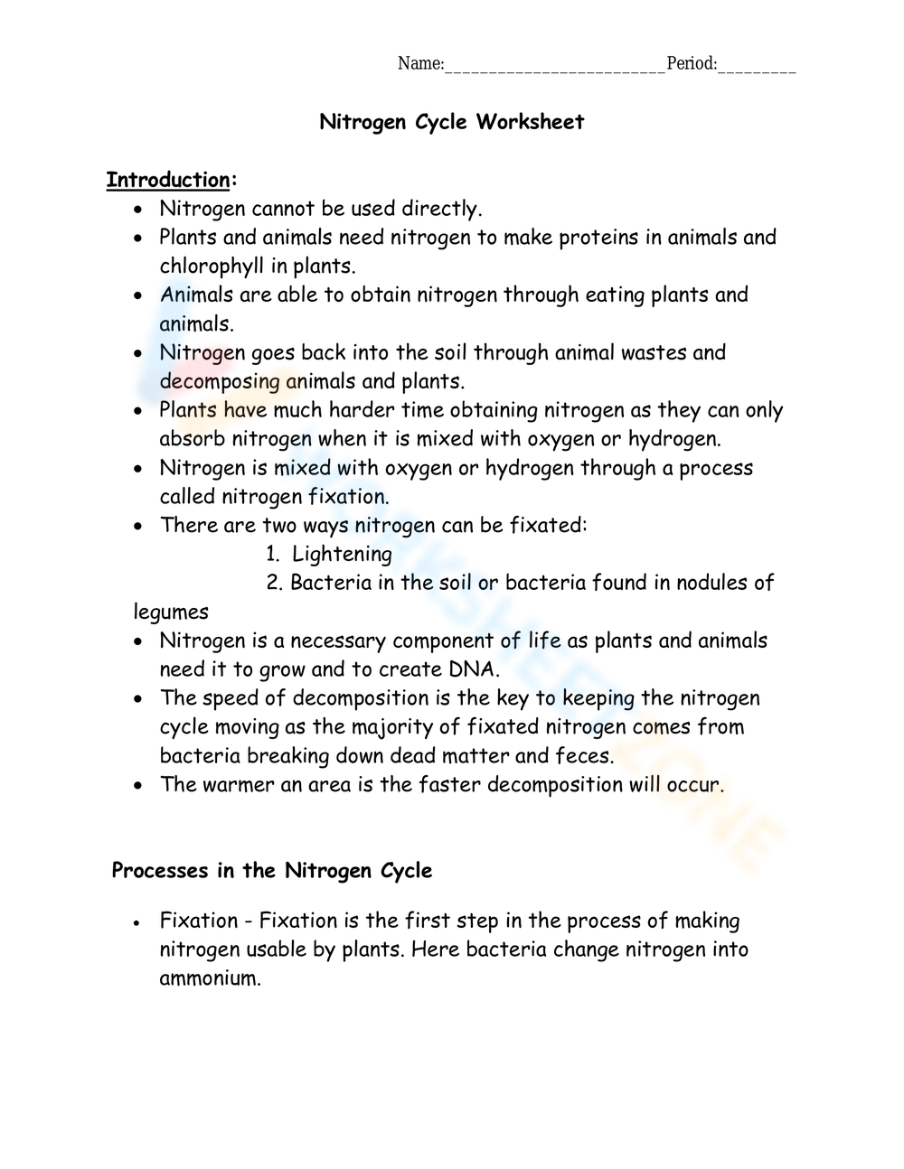 Get 85 Worksheet On Nitrogen Cycle Ideas 10