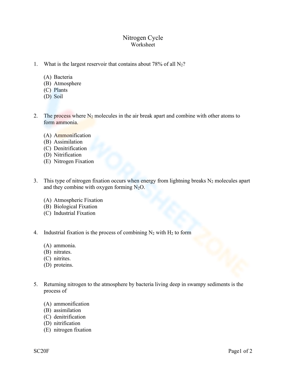 Get 85 Worksheet On Nitrogen Cycle Ideas 11