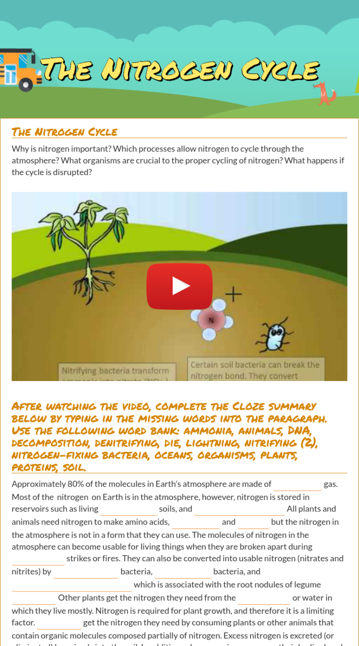 Get 85 Worksheet On Nitrogen Cycle Ideas 32