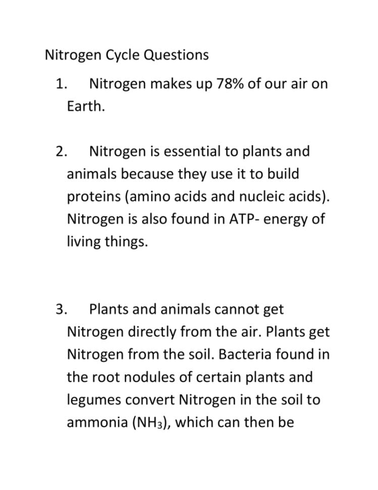 Get 85 Worksheet On Nitrogen Cycle Ideas 63