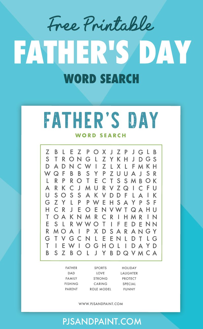 Printable 70 Fathers Day Word Search 32