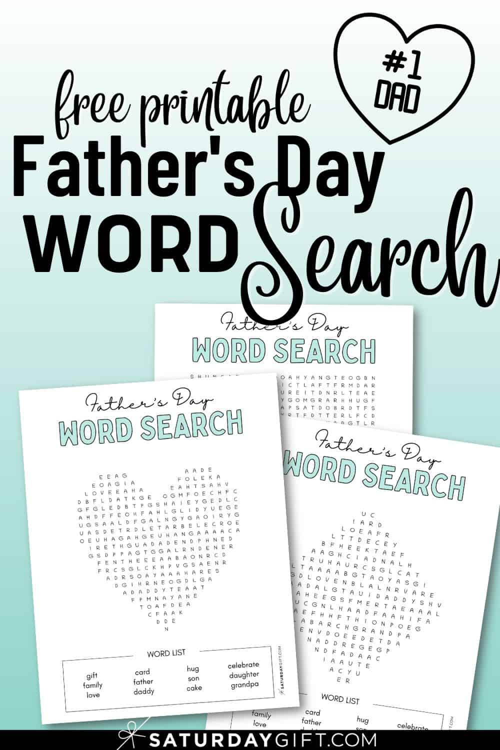 Printable 70 Fathers Day Word Search 44