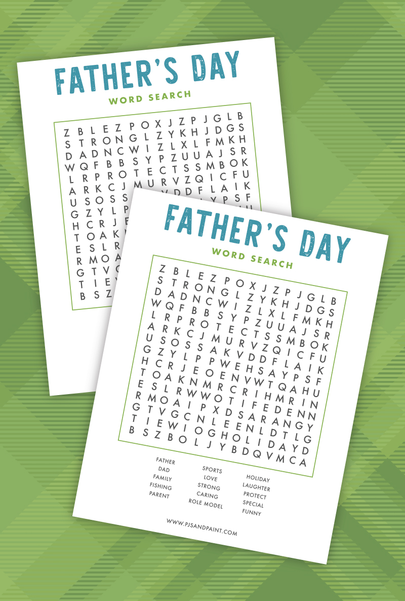 Printable 70 Fathers Day Word Search 48