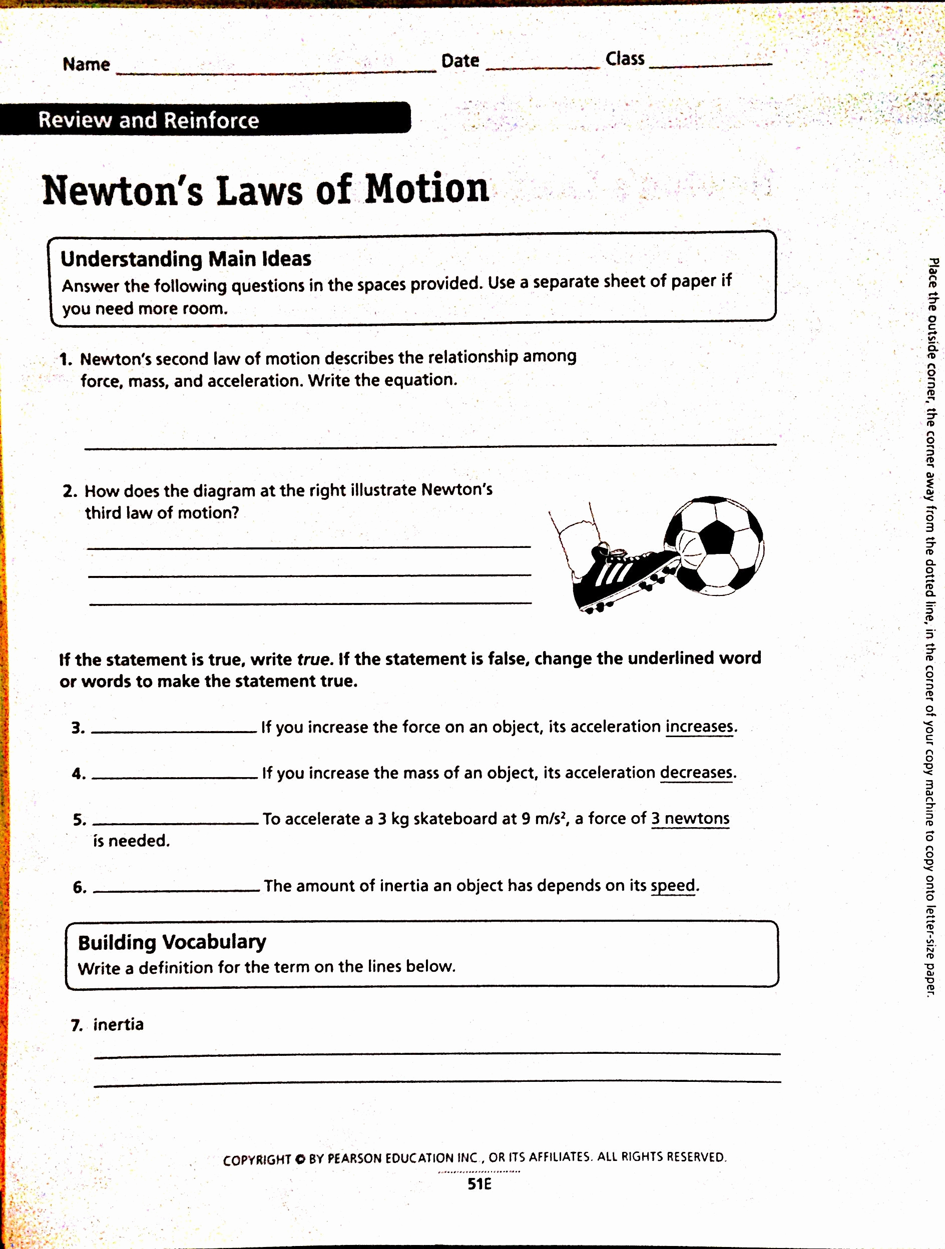 Save 85 Newton First Law Worksheets 25