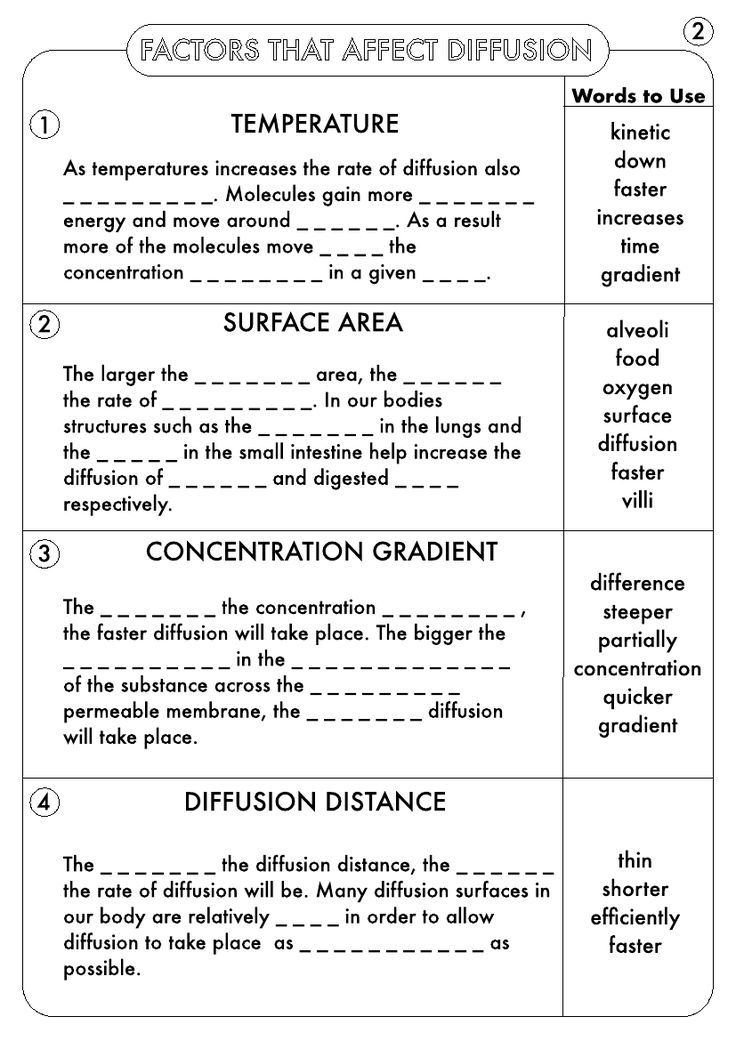 Best 45 Diffusion And Osmosis Worksheets Ideas 22