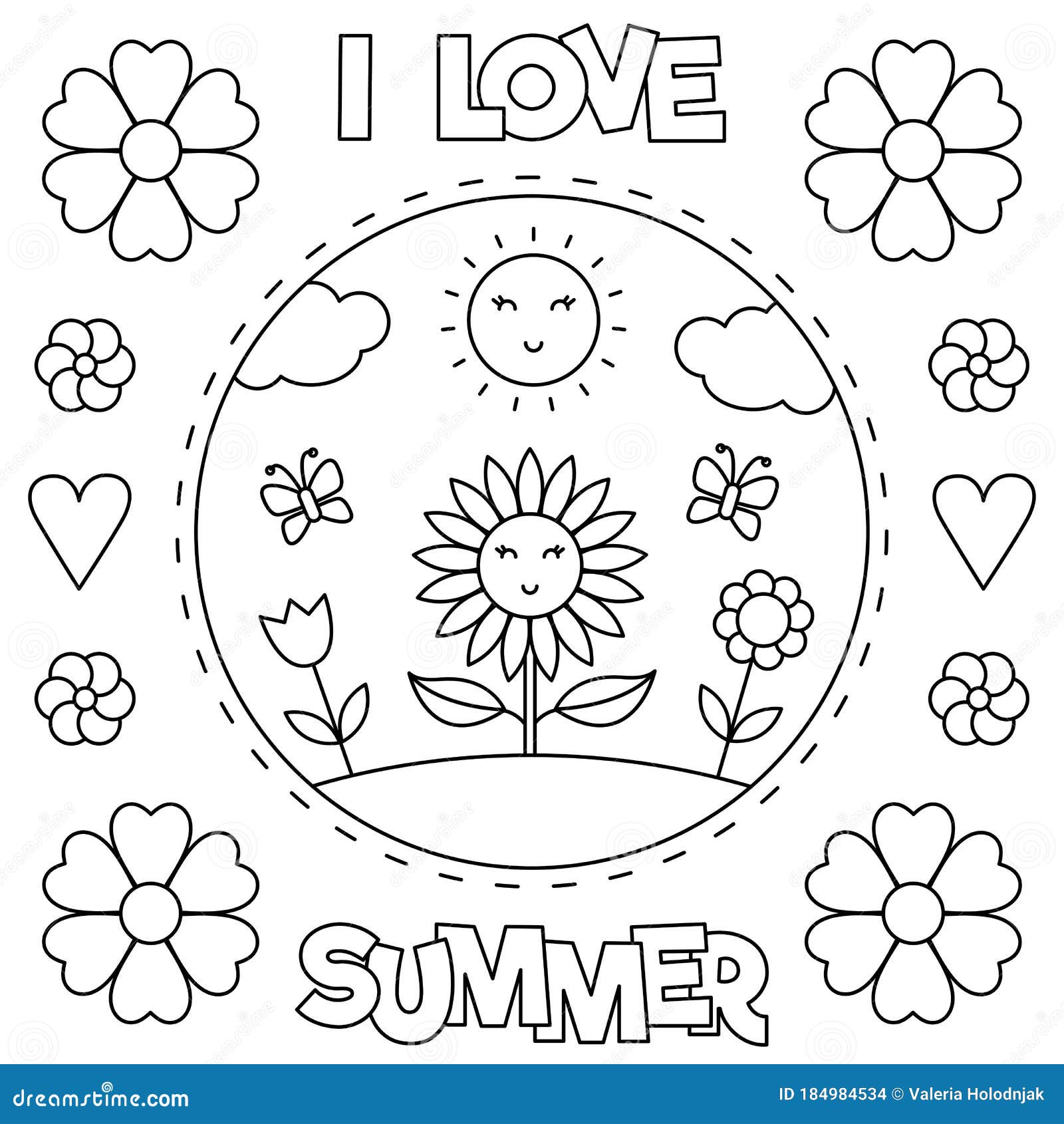 Best 45 I Love Summer Coloring Pages Ideas 1