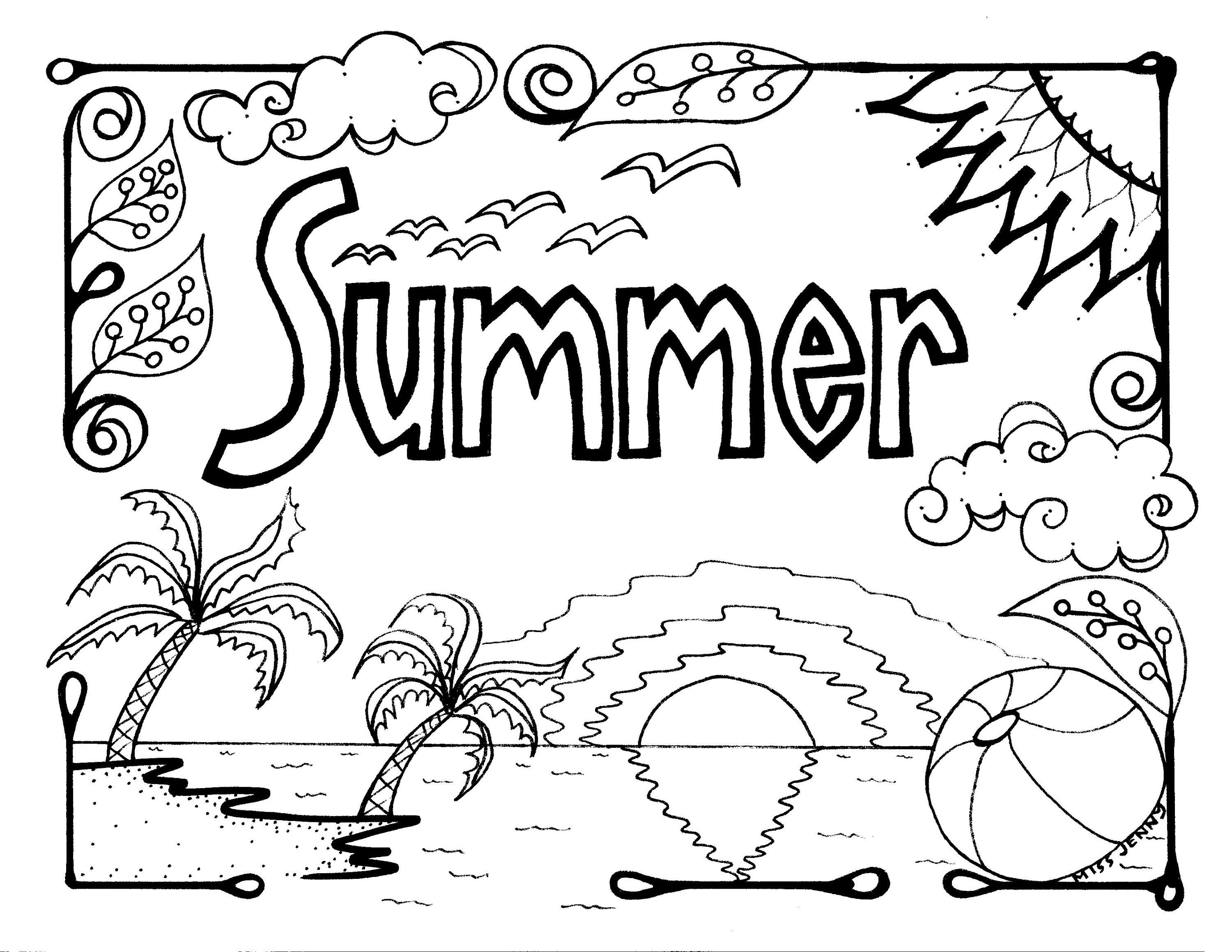 Best 45 I Love Summer Coloring Pages Ideas 3