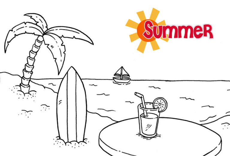 Best 45 I Love Summer Coloring Pages Ideas 8