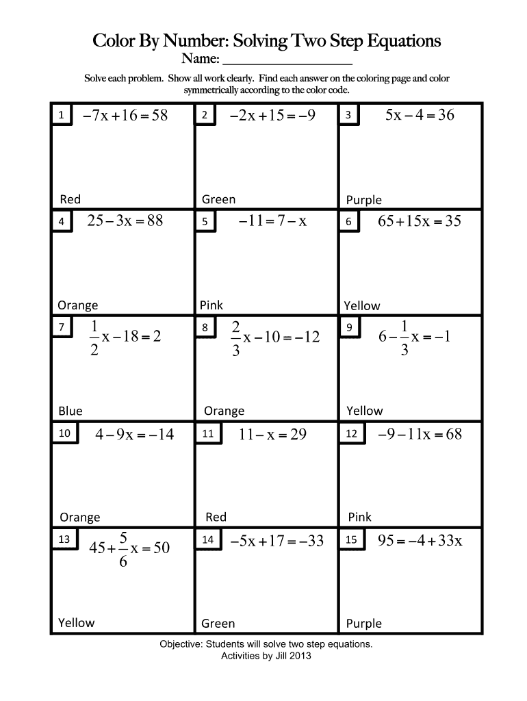 Best 45 Solving Two Step Equations Worksheets Ideas 22