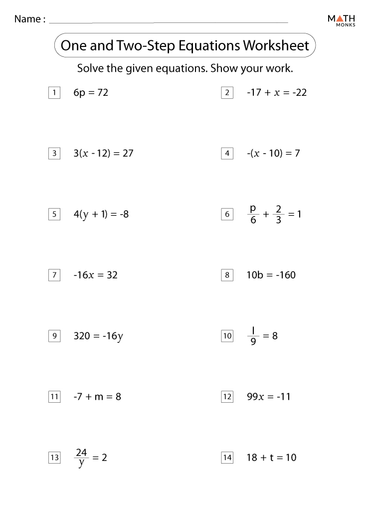 Best 45 Solving Two Step Equations Worksheets Ideas 29