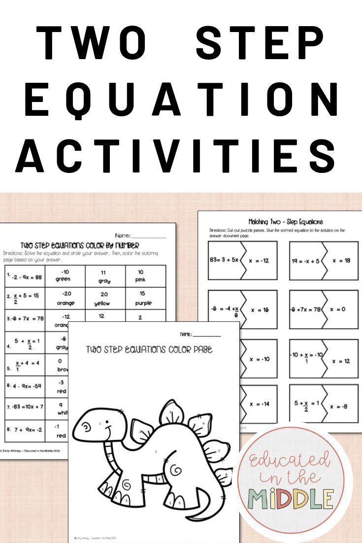 Best 45 Solving Two Step Equations Worksheets Ideas 32