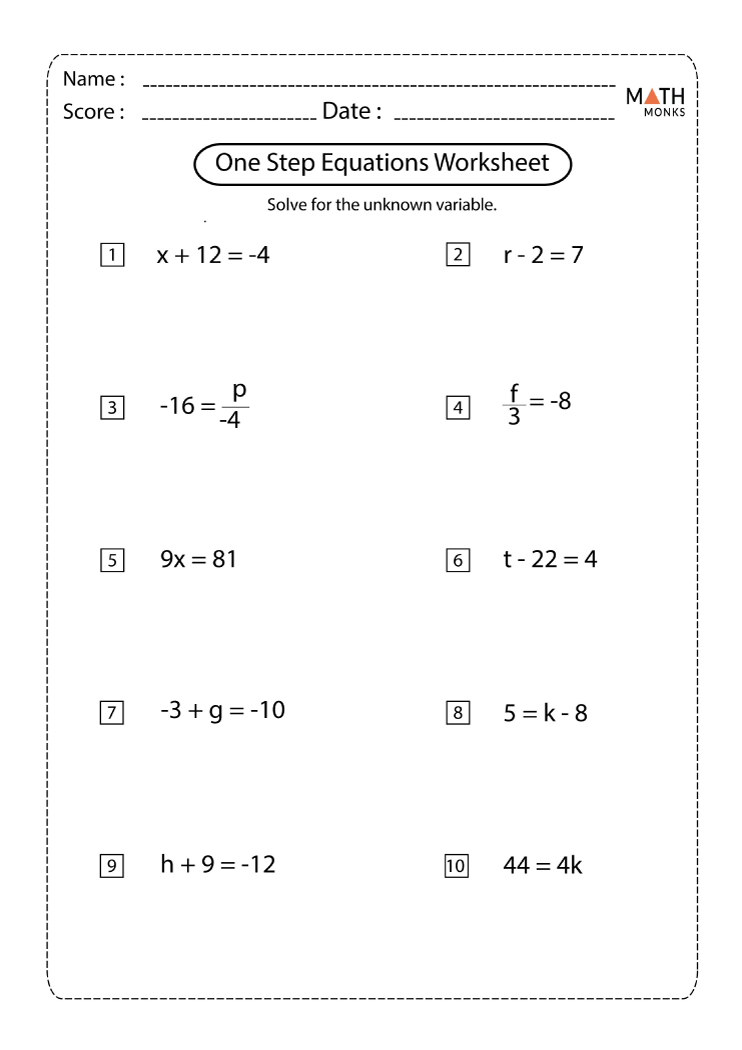 Best 45 Solving Two Step Equations Worksheets Ideas 9