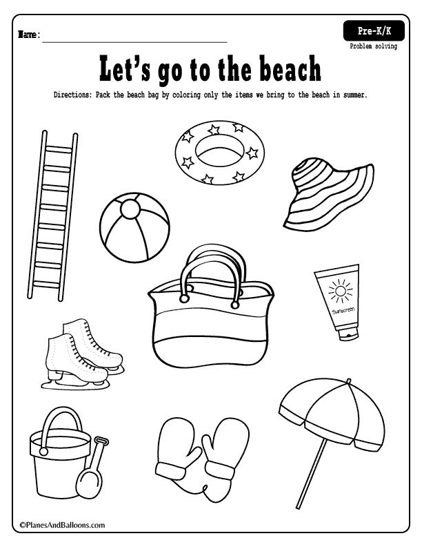 Best 45 Summer Items Coloring Pages Ideas 8