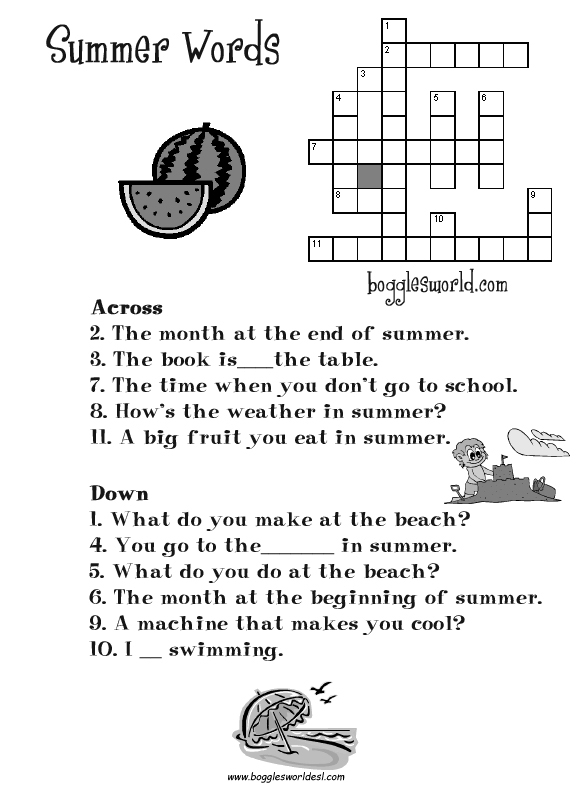 Best 45 Summer Related Worksheets Ideas 11