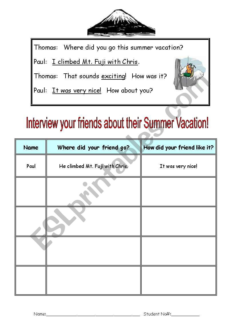 Best 45 Summer Worksheets Speaking Ideas 33