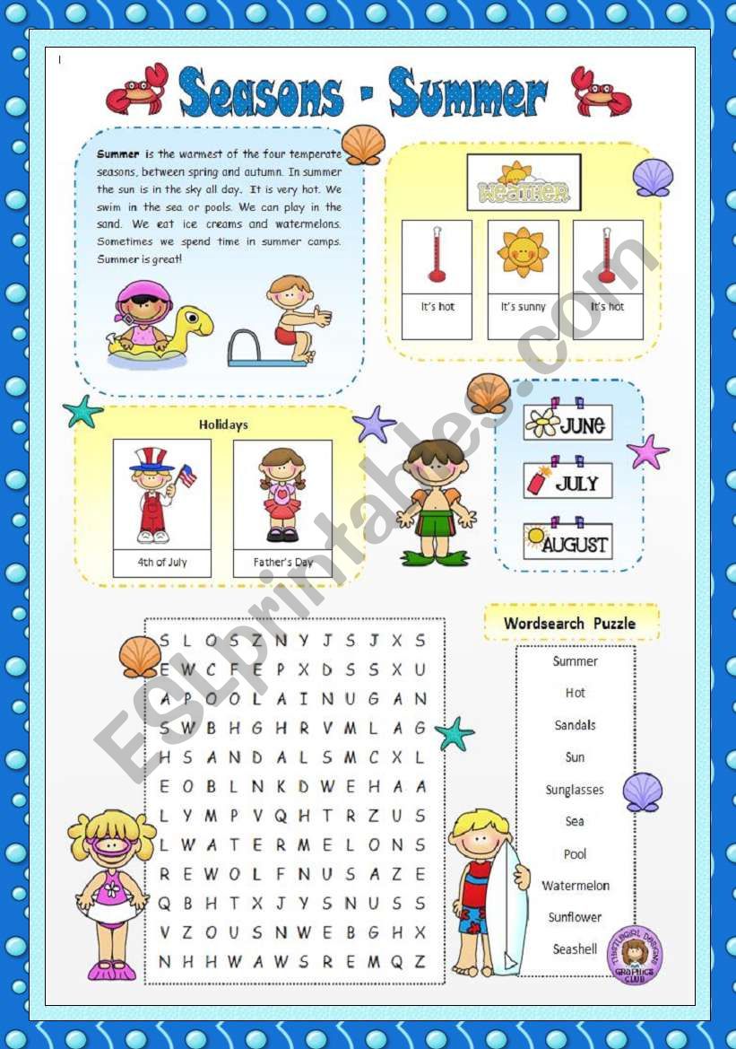 Best 45 Worksheets For Summer Season Ideas 38