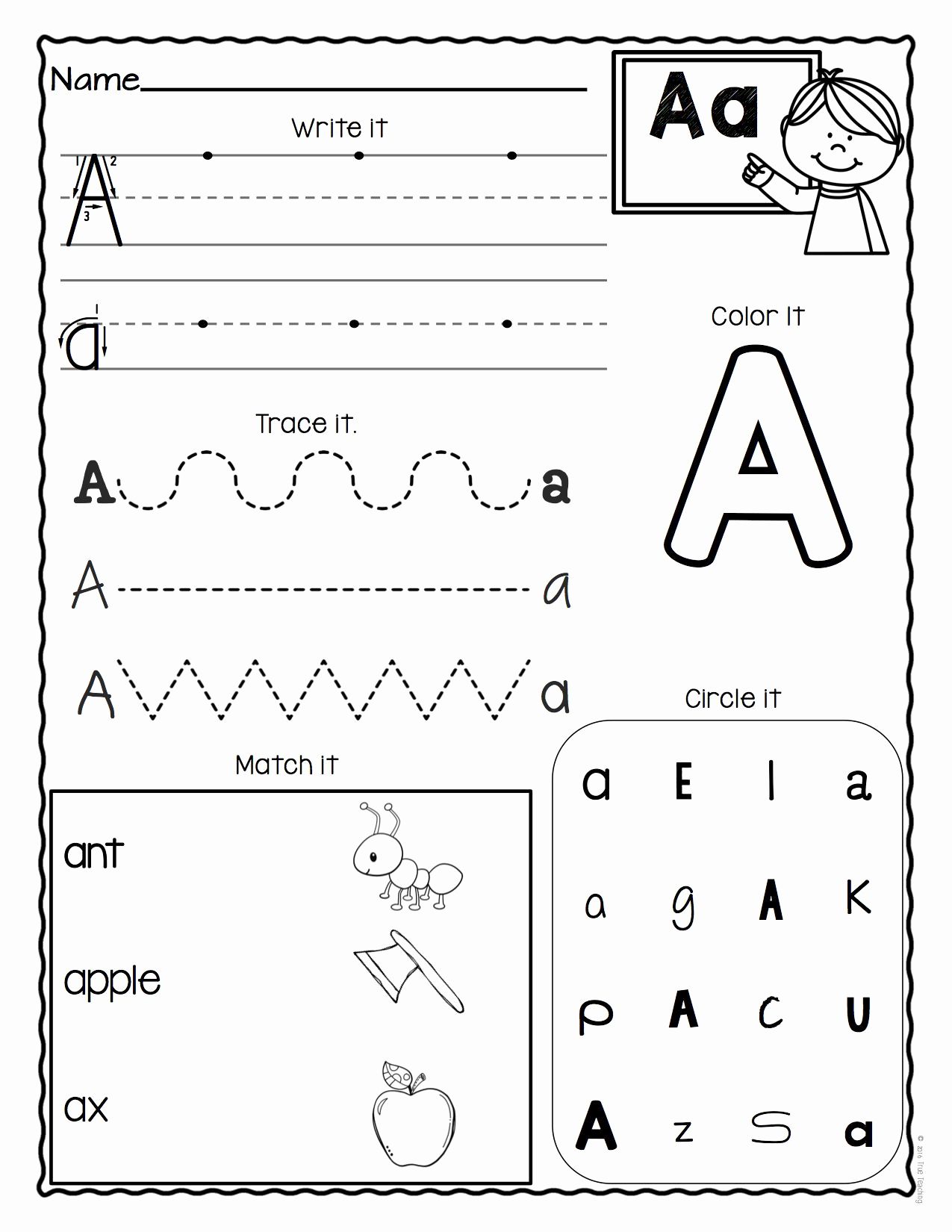 Best 50 Alphabet Worksheets For Preschool Ideas 18