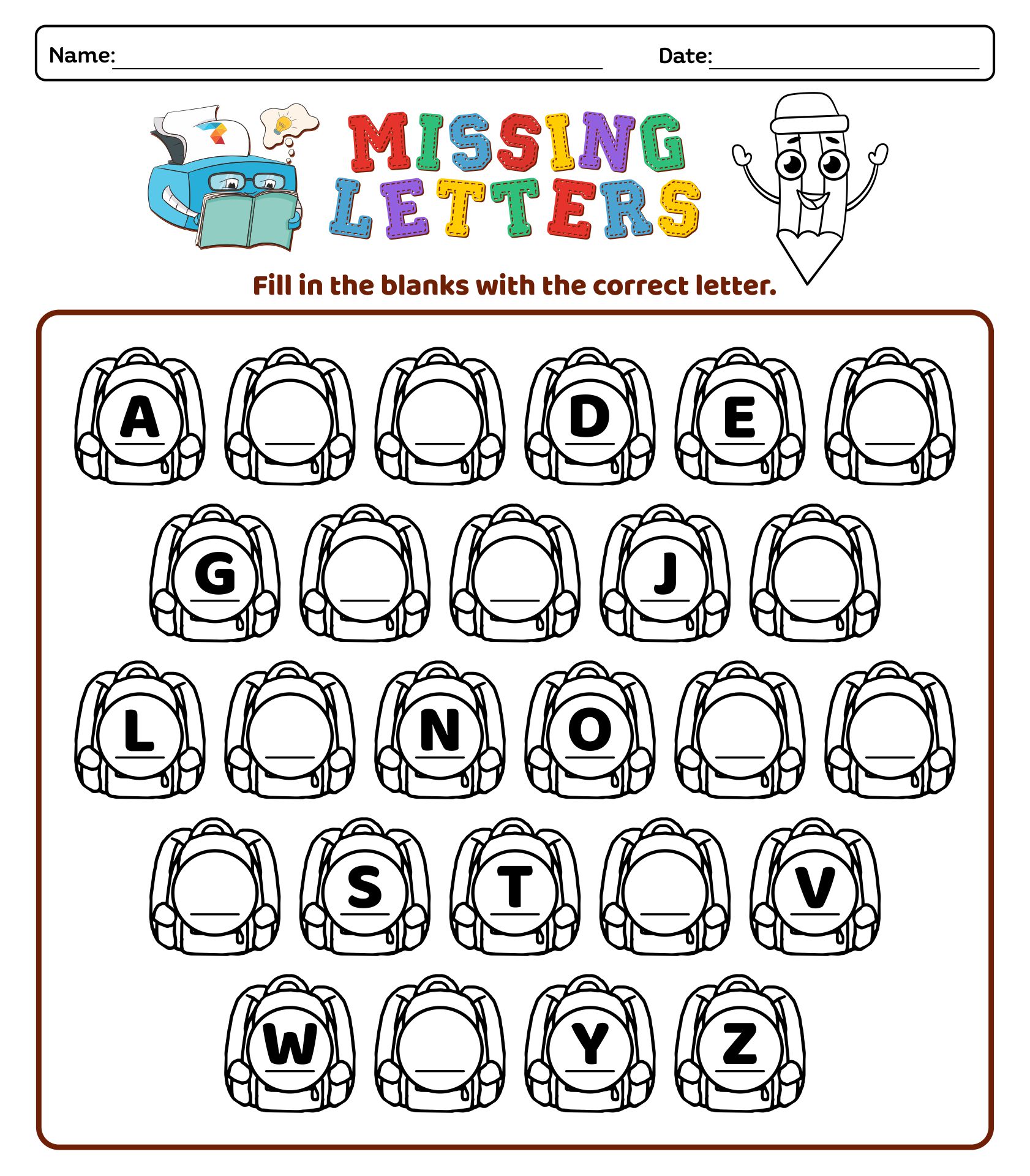 Best 50 Alphabet Worksheets For Preschool Ideas 20