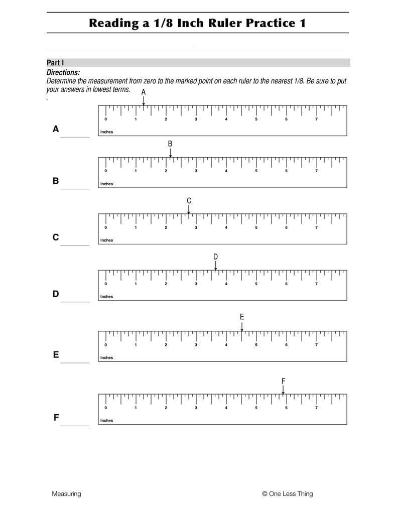 Best 50 Read A Tape Measure Worksheets Ideas 33