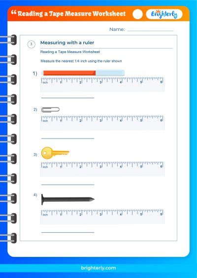 Best 50 Read A Tape Measure Worksheets Ideas 4