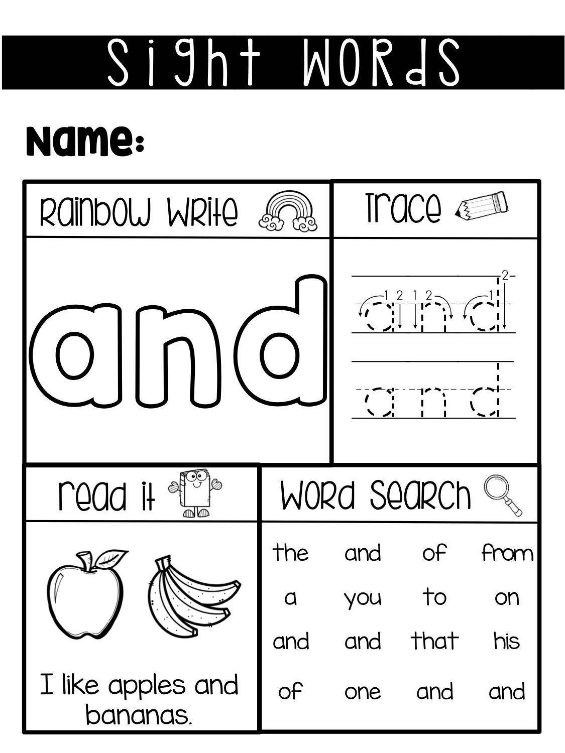 Best 50 Sight Word As Worksheets Ideas 46