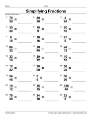 Best 50 Simplify Fractions Worksheets Ideas 24