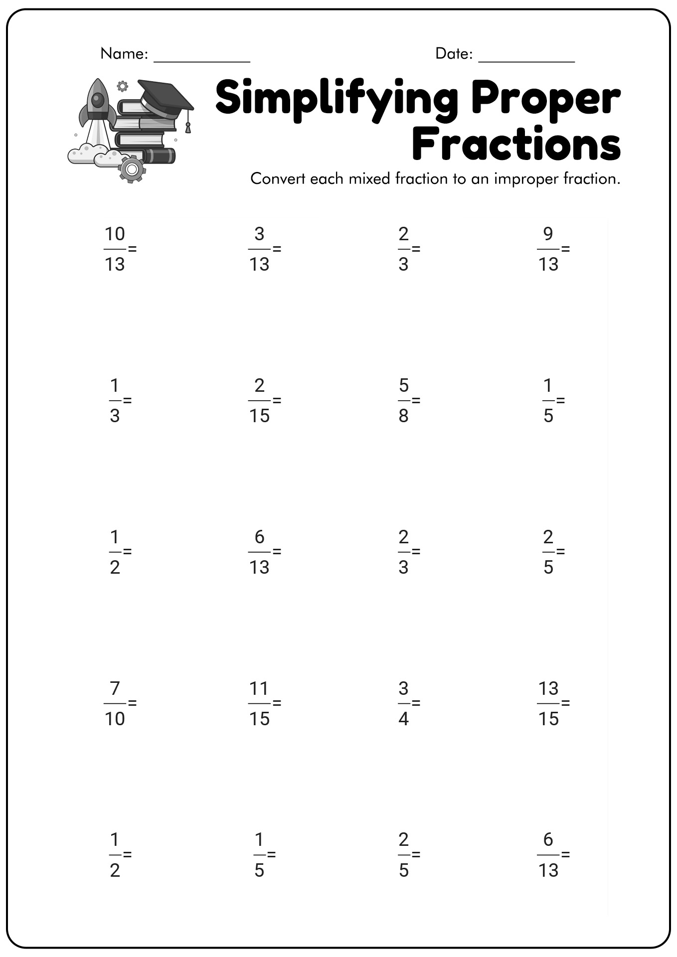 Best 50 Simplify Fractions Worksheets Ideas 29