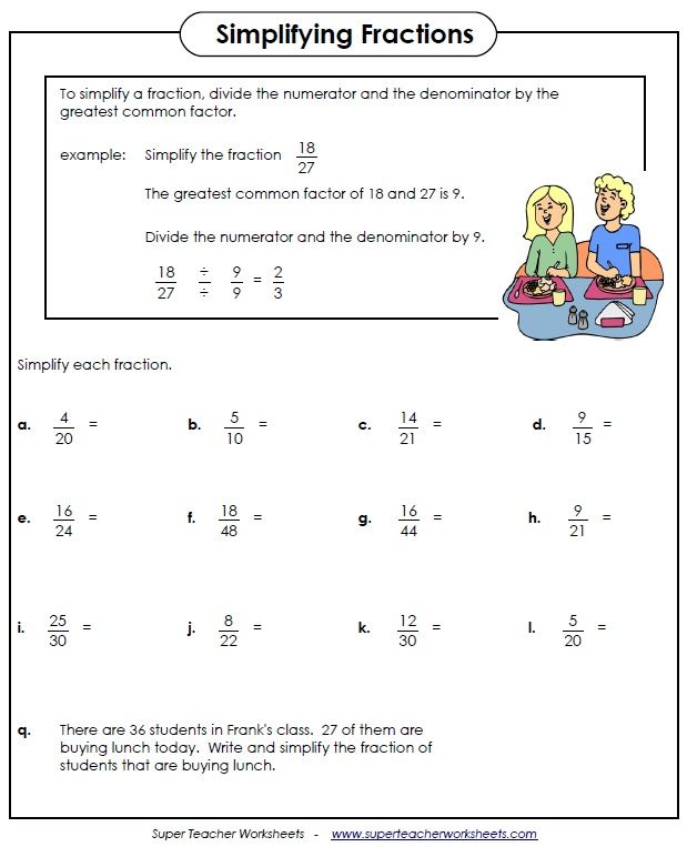 Best 50 Simplify Fractions Worksheets Ideas 4