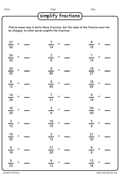 Best 50 Simplify Fractions Worksheets Ideas 6