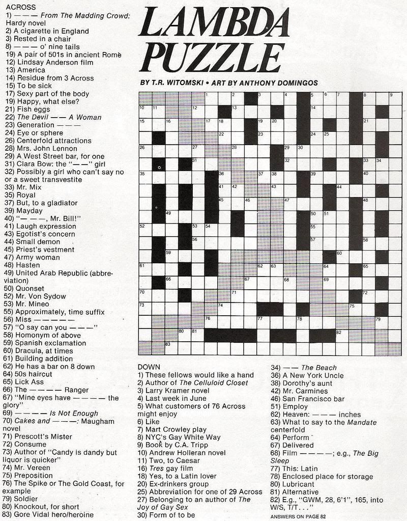 Get 85 Pride Month Crossword Puzzles Ideas 18