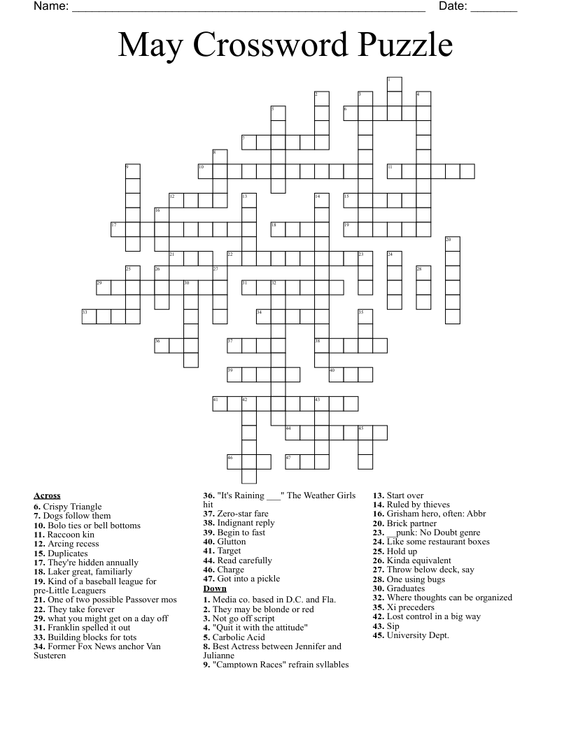 Get 85 Pride Month Crossword Puzzles Ideas 27