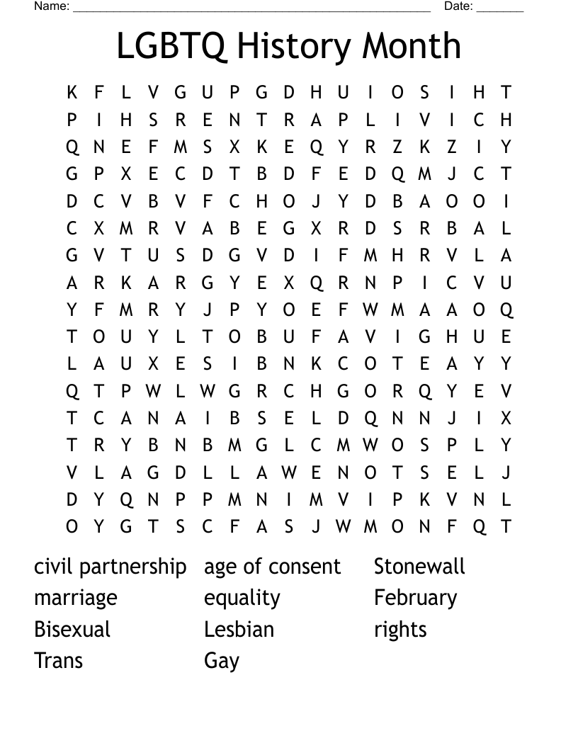 Get 85 Pride Month Crossword Puzzles Ideas 74