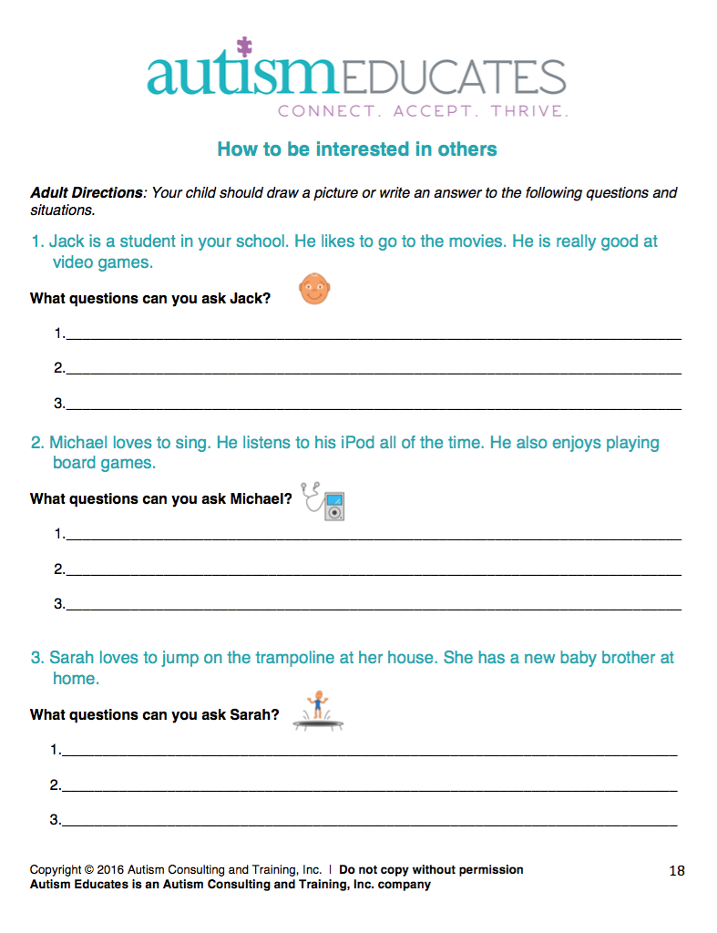 Get 85 Social Skills Worksheets Ideas 3