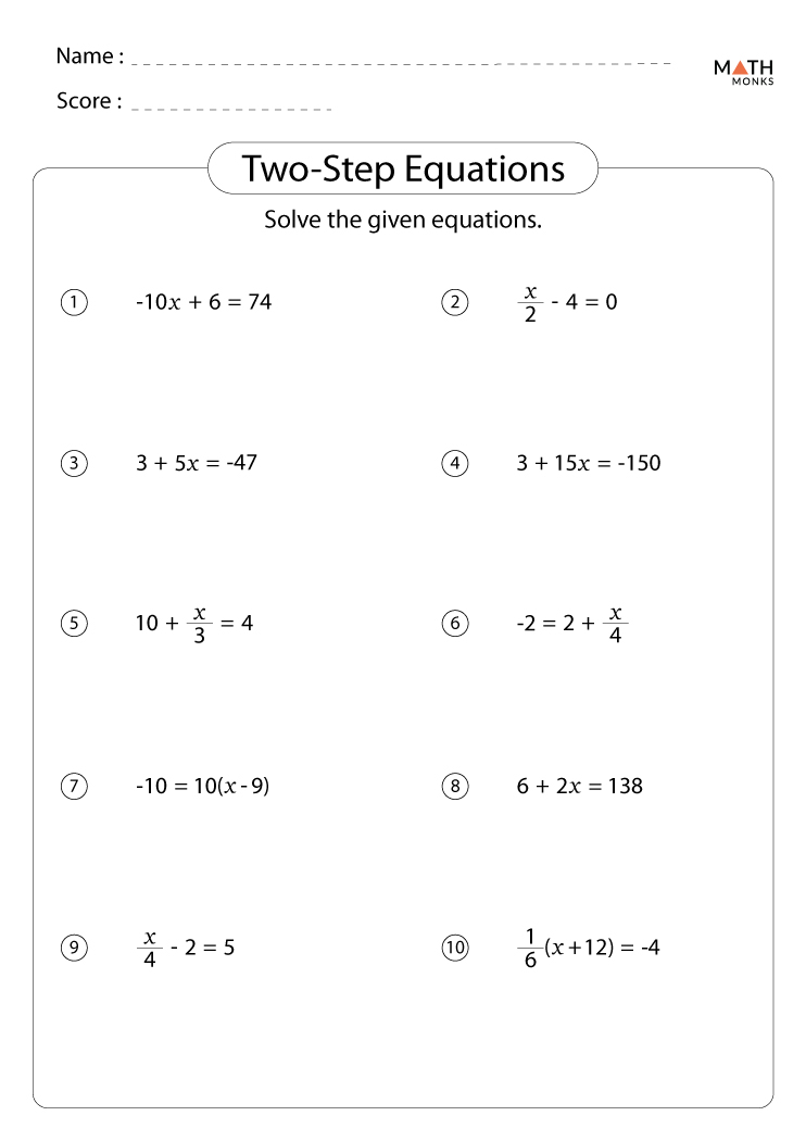 Get 85 Solving Multi Step Equations Worksheets Ideas 3