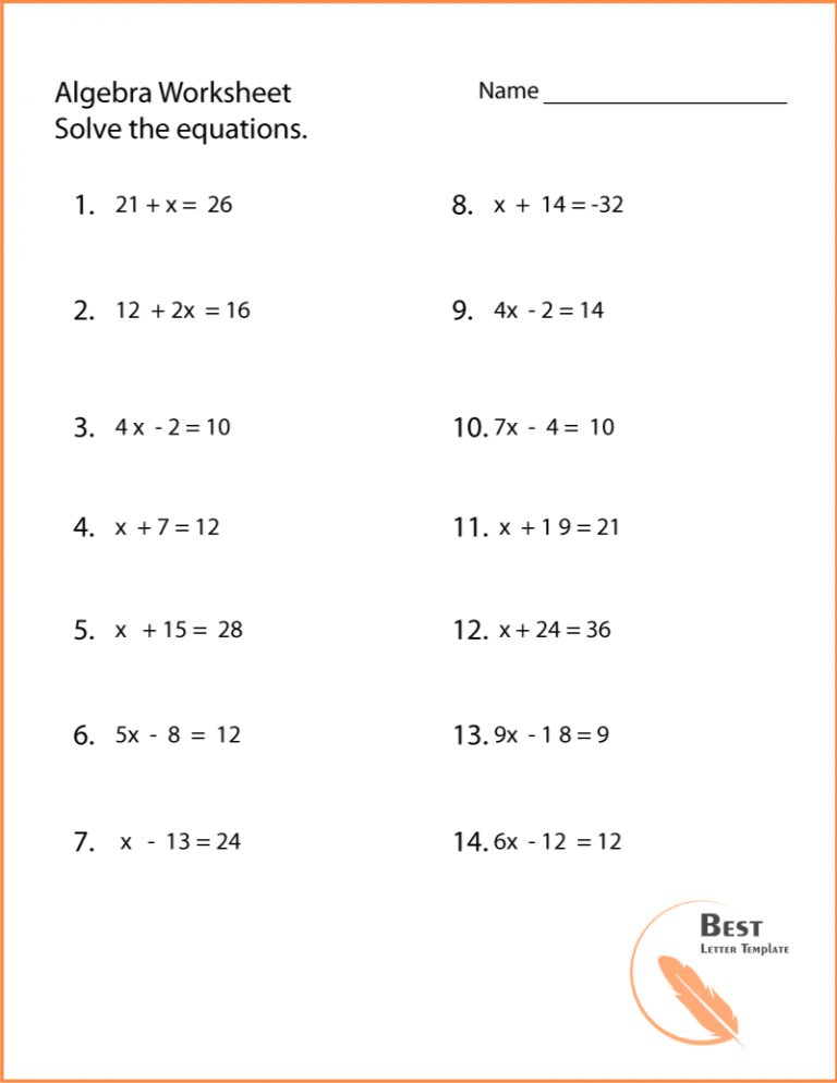 Get 85 Summer Algebra Worksheets Ideas 36