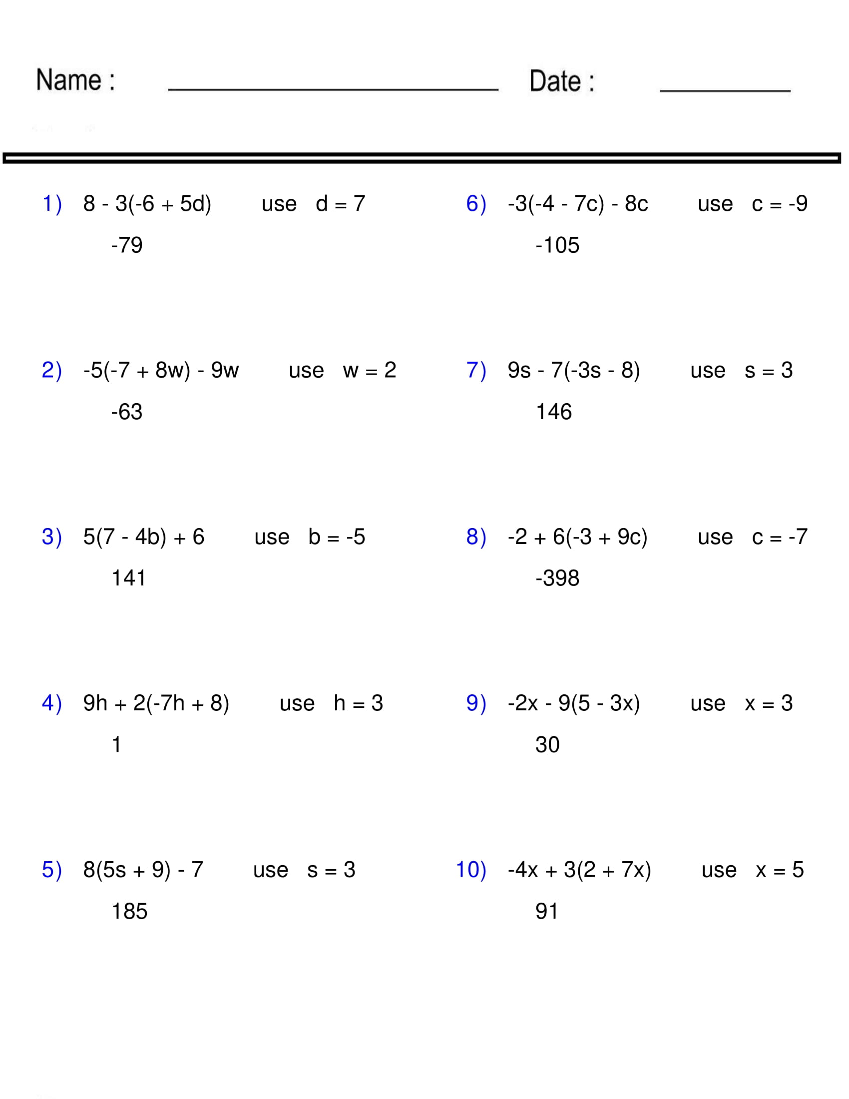 Get 85 Summer Algebra Worksheets Ideas 66