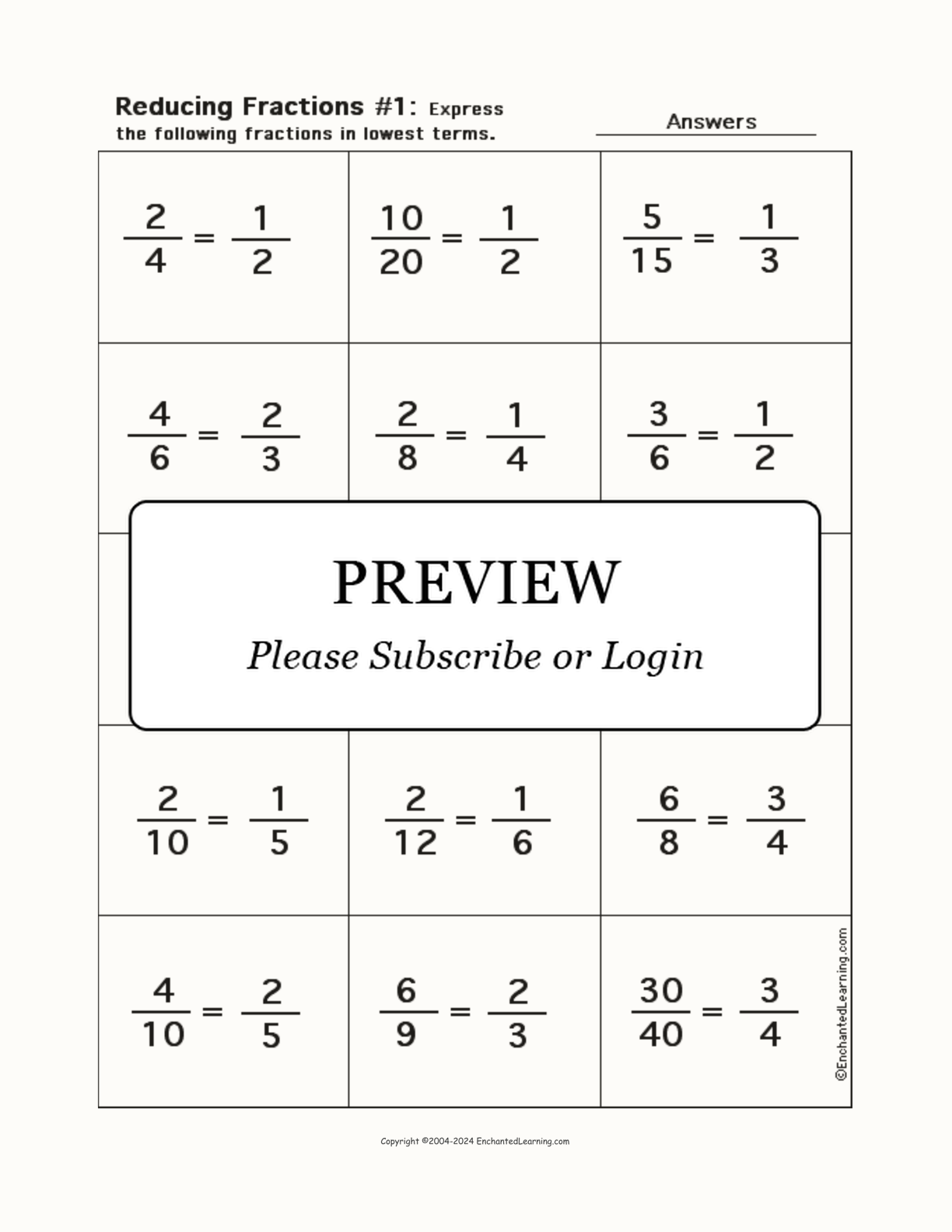 Save 60 Reducing Fractions Worksheets Ideas 44