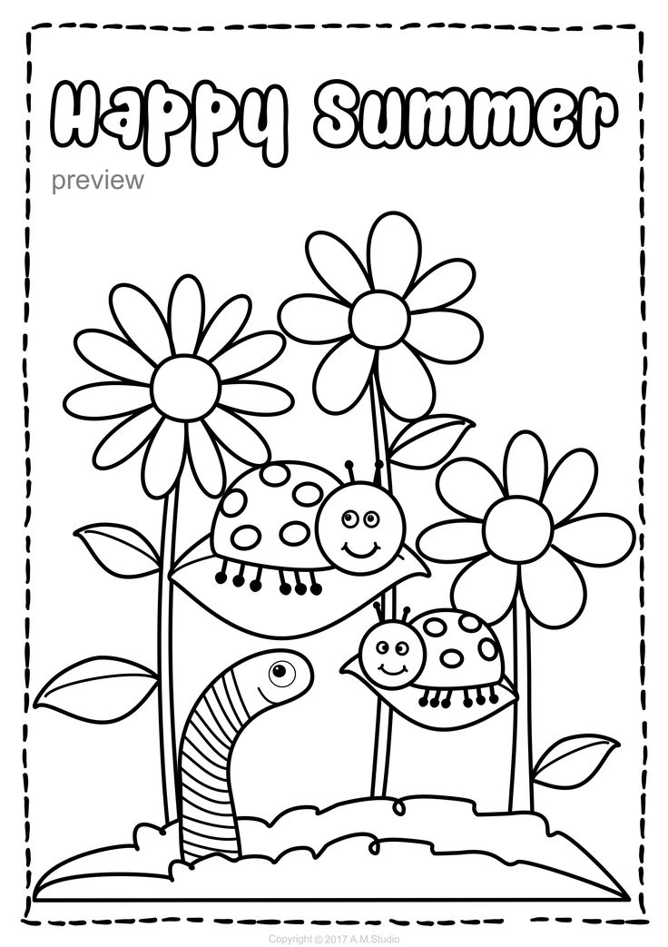 Best 45 Fun Summer Coloring Pages With Animals Ideas 4