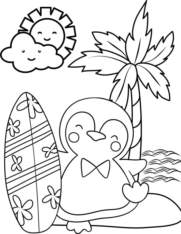 Best 45 Fun Summer Coloring Pages With Animals Ideas 45